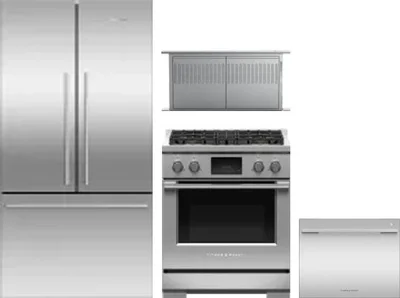 4 Piece Package Includes Refrigerator, Range, Hood And Dishwasher